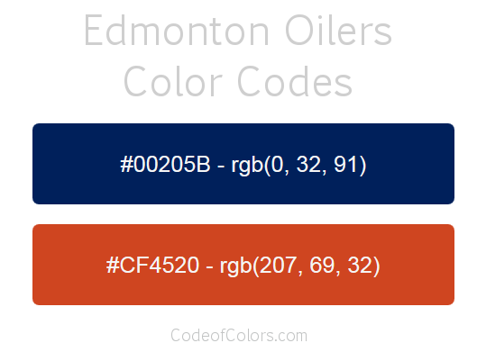 edmonton oilers jersey colors