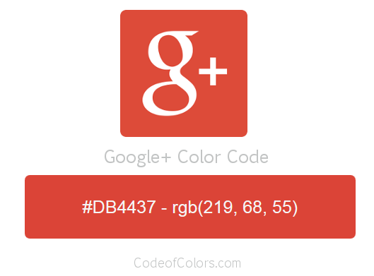 Google+ Logo and Website Color Codes