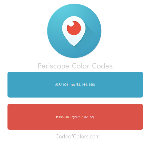 Periscope Logo and Website Color Codes
