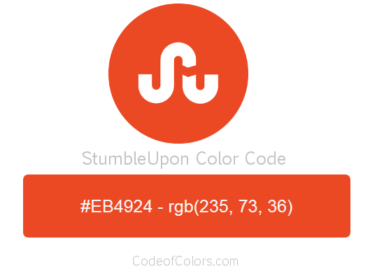 StumbleUpon Logo and Website Color Codes