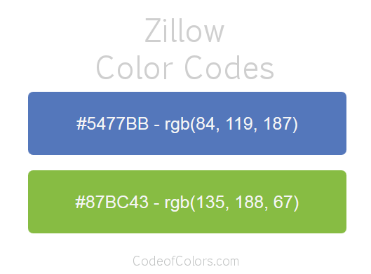 Zillow Logo and Website Color Codes